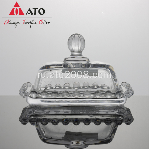 Ato Cake Glass Sterce Sterce Candy Jar Dessert Container